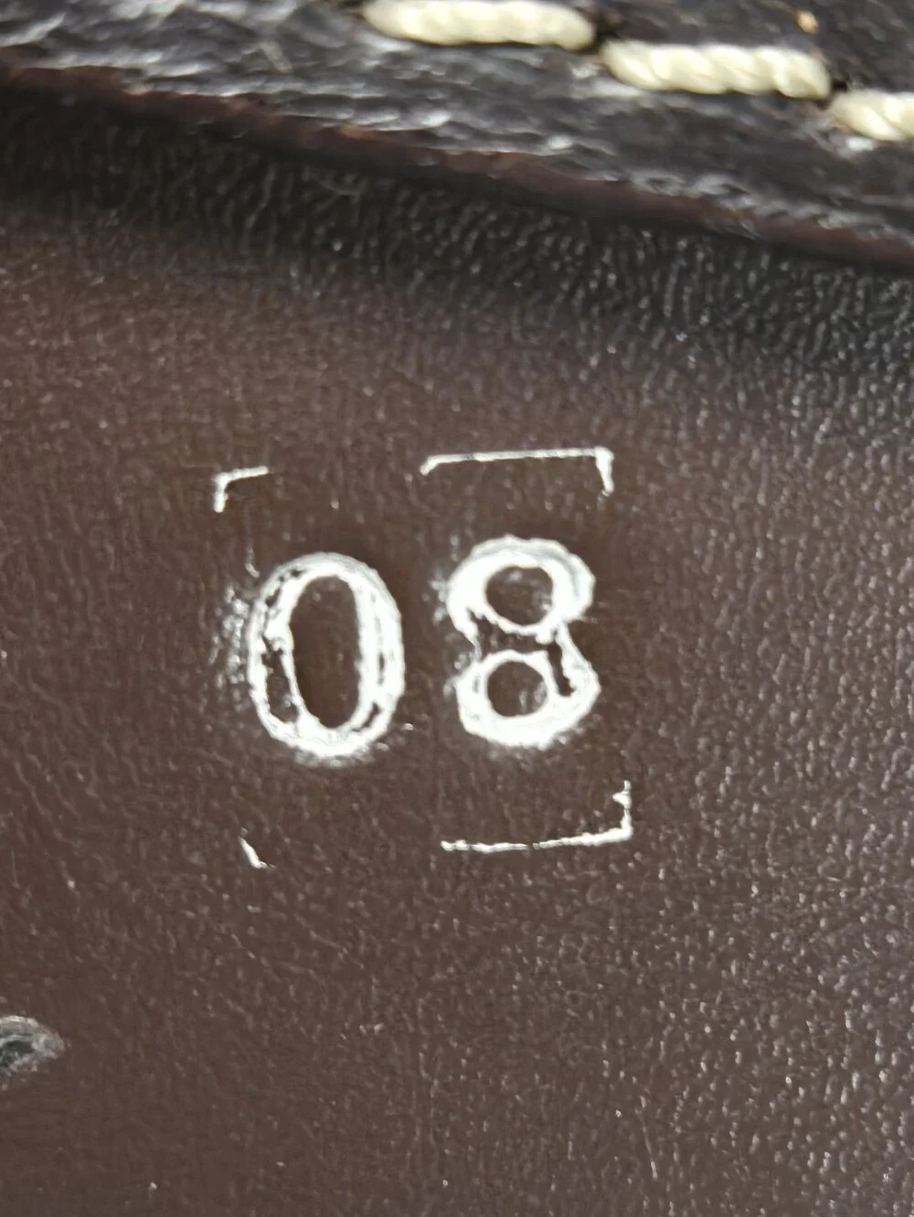 Ivan Grundahl‎ Dark Brown Leather Oversized Belt Sz 08